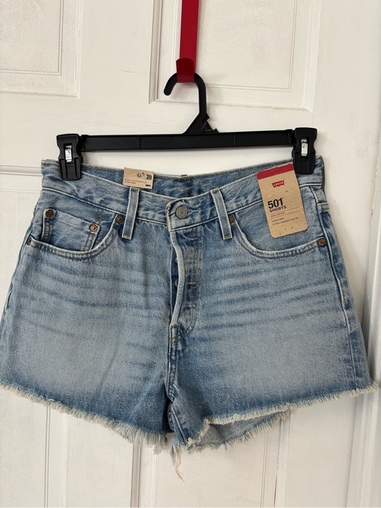 Levi's Pants - Levi's Light Blue 501 High-Rise Denim Shorts